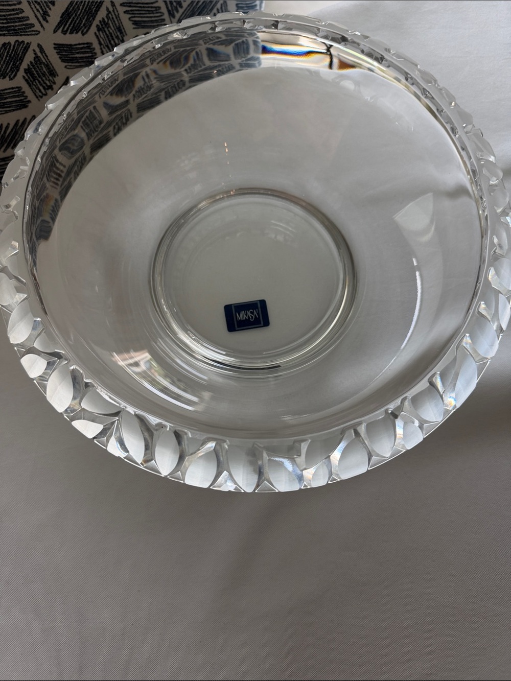 NWT Mikasa crystal bowl